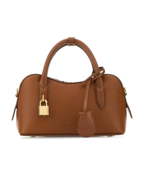 Caramel Synthetic Leather Handbag