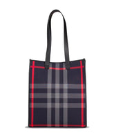 Check Logo Tote Bag Navy/Grey