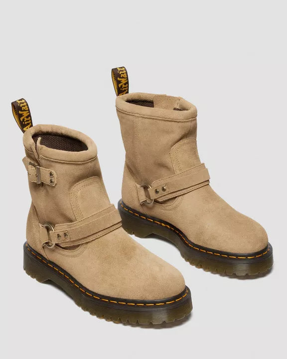 Anistone Harness Suede Biker Boots