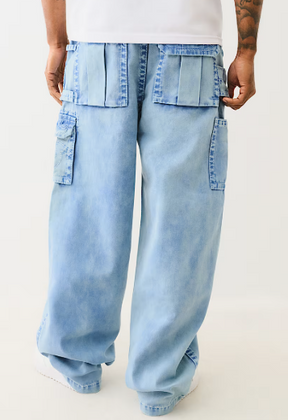 DENIM BIG T UTILITY CARGO PANT