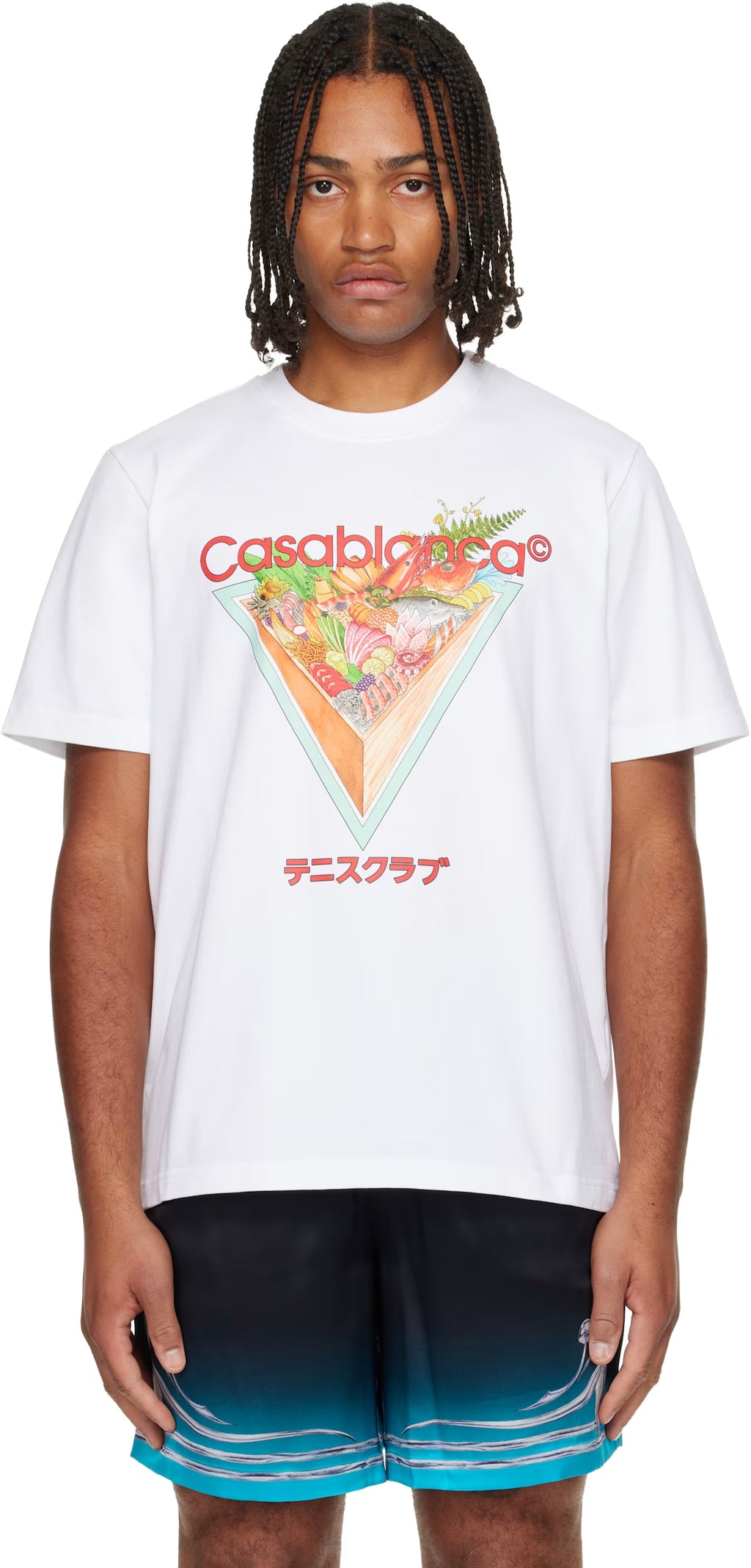 White Tennis Club Icon Short Sleeve T‑shirt