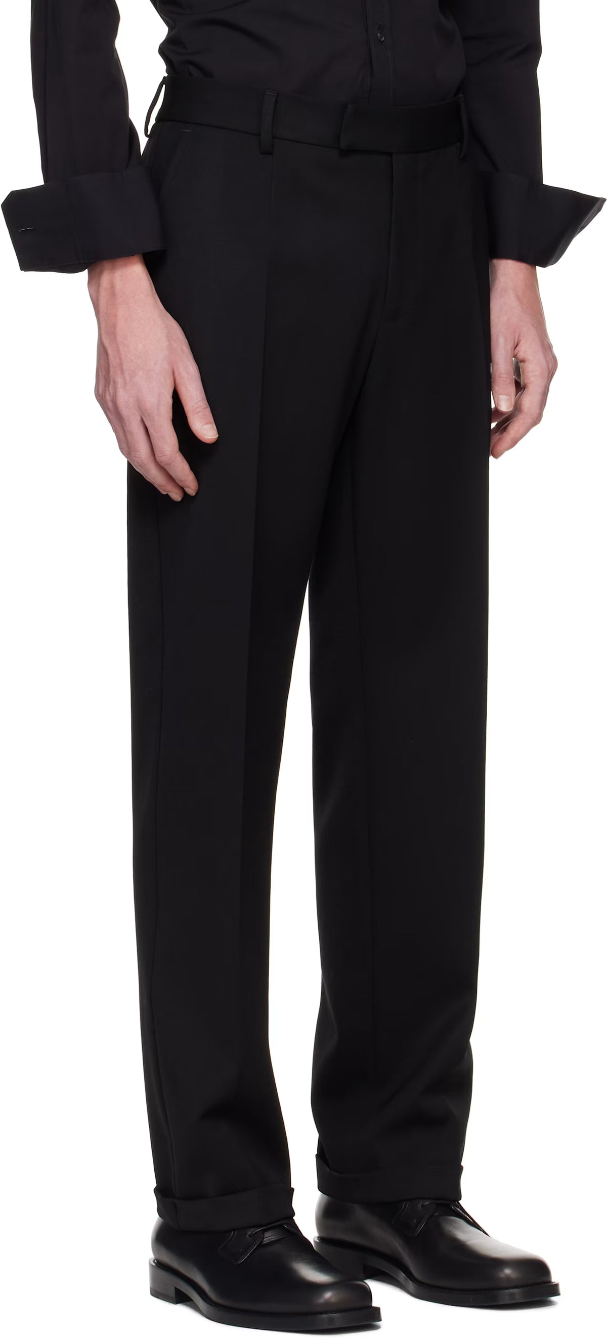 Dolce&Gabbana Black Virgin Wool Trousers