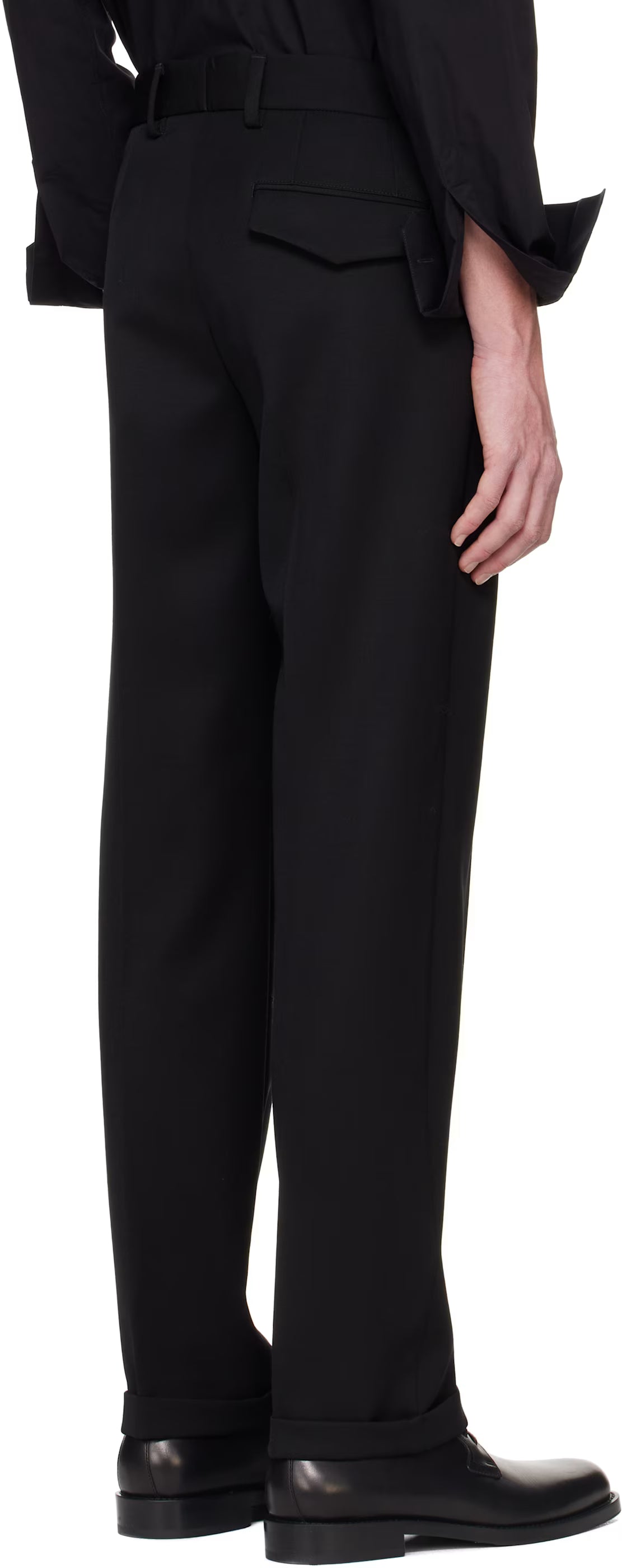 Dolce&Gabbana Black Virgin Wool Trousers