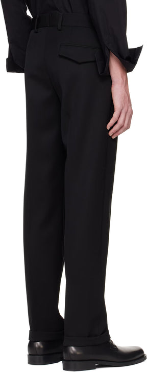 Dolce&Gabbana Black Virgin Wool Trousers