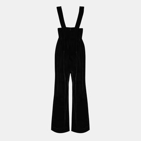 Sleeveless Velvet Jumpsuit