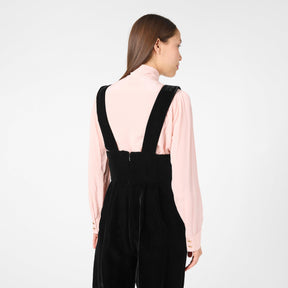 Sleeveless Velvet Jumpsuit