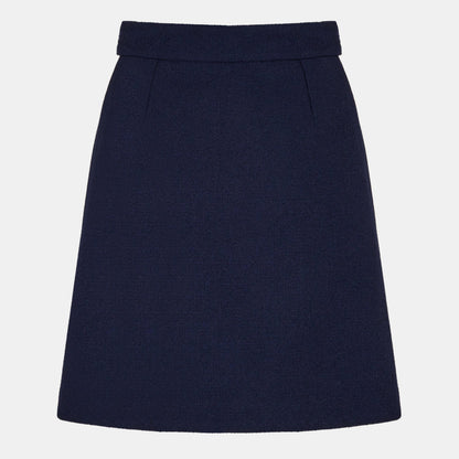 Retro Tweed Wool Skirt