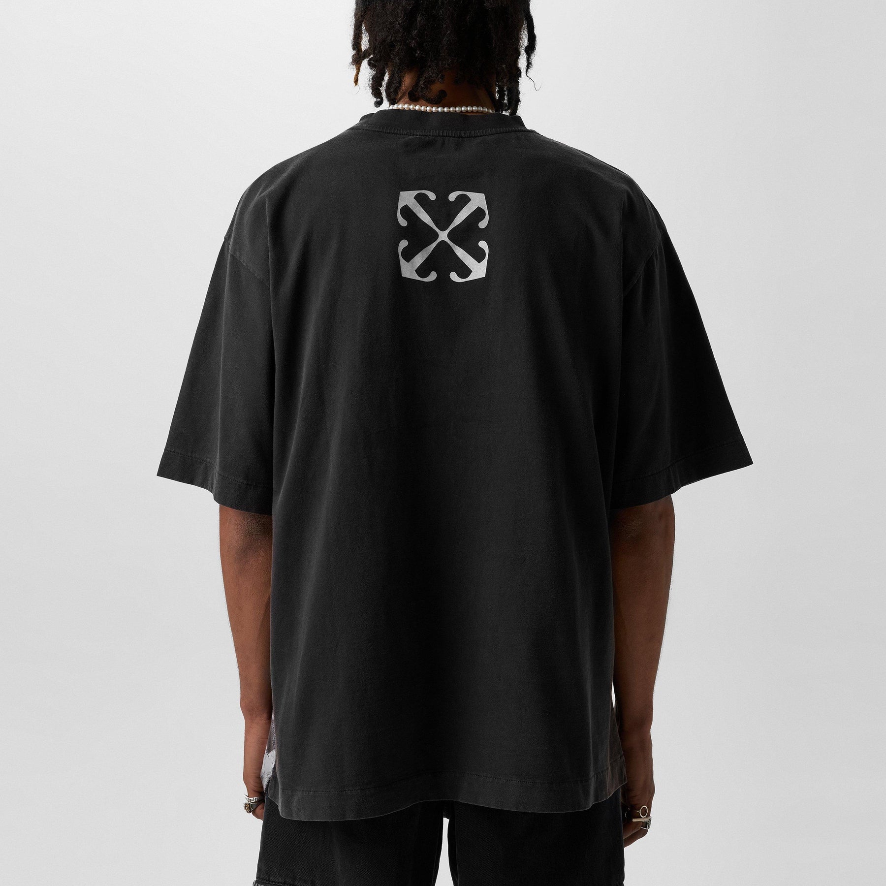 Men's Blurred Mary Skater T-Shirt, Bold Graphic Print