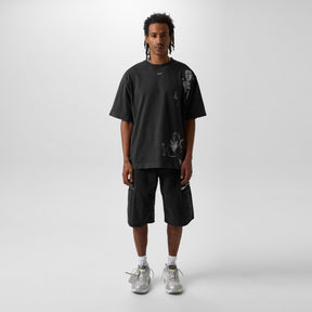 Men's Blurred Mary Skater T-Shirt, Bold Graphic Print