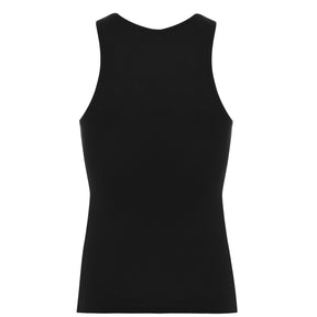 Men's Plain Cotton Rib Vest