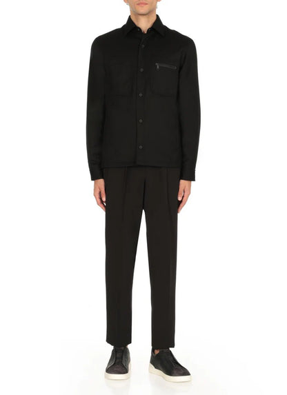 Z Zegna Men’s Triple Stitch™ Black Suede & Garnet Leather Sneakers – Cross Elastic, Lightweight Sole