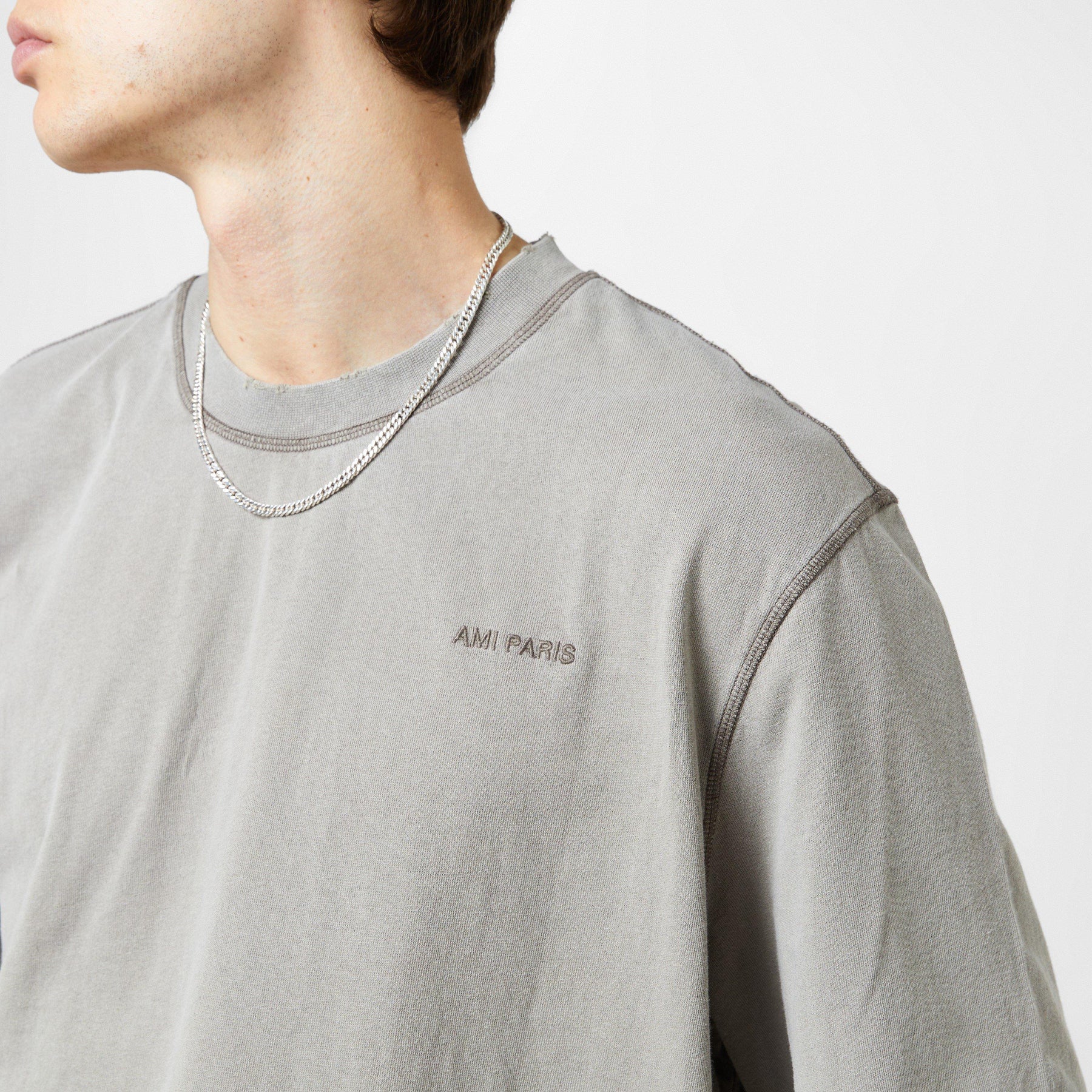 Fade Out Embroidered Logo T-Shirt