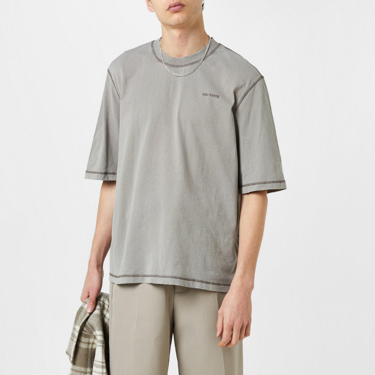 Fade Out Embroidered Logo T-Shirt