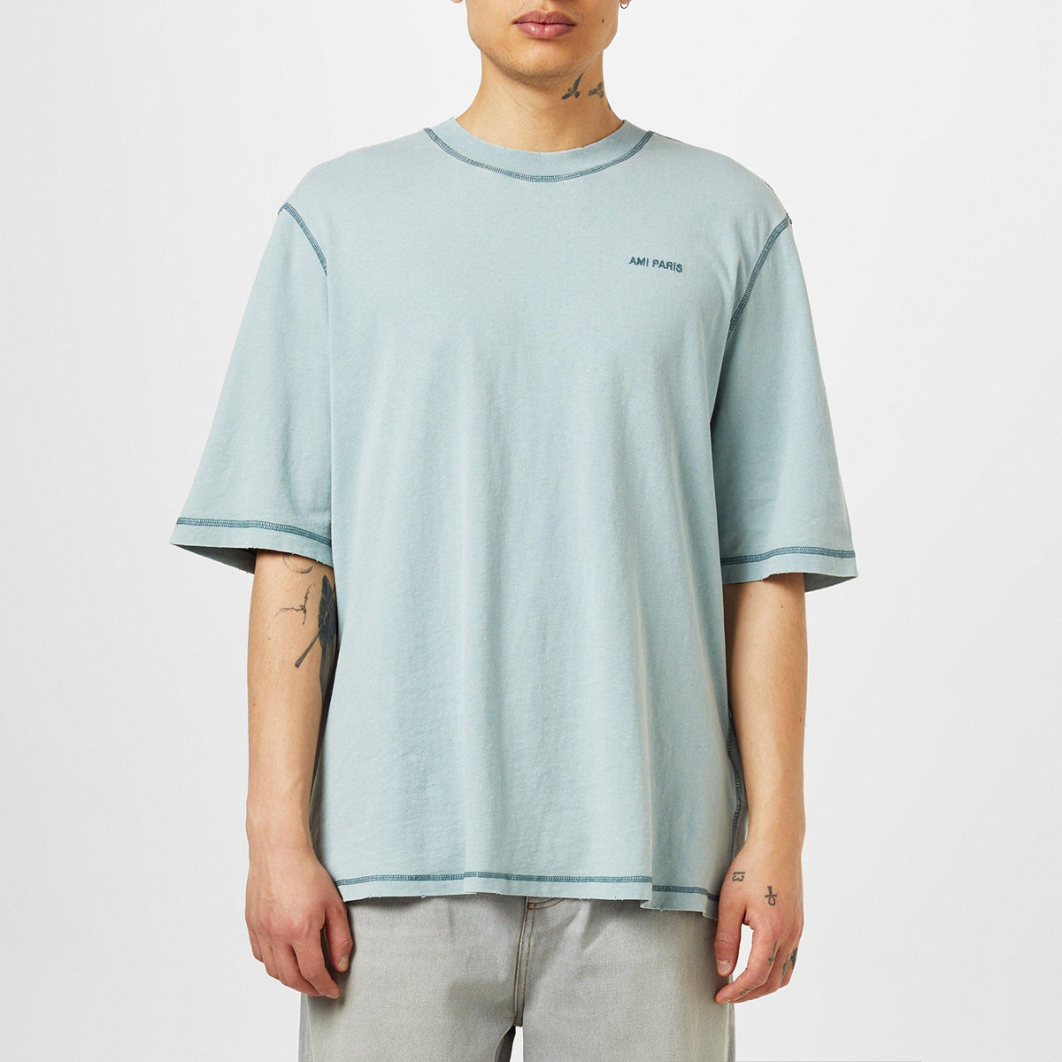 Fade Out Embroidered Logo T-Shirt