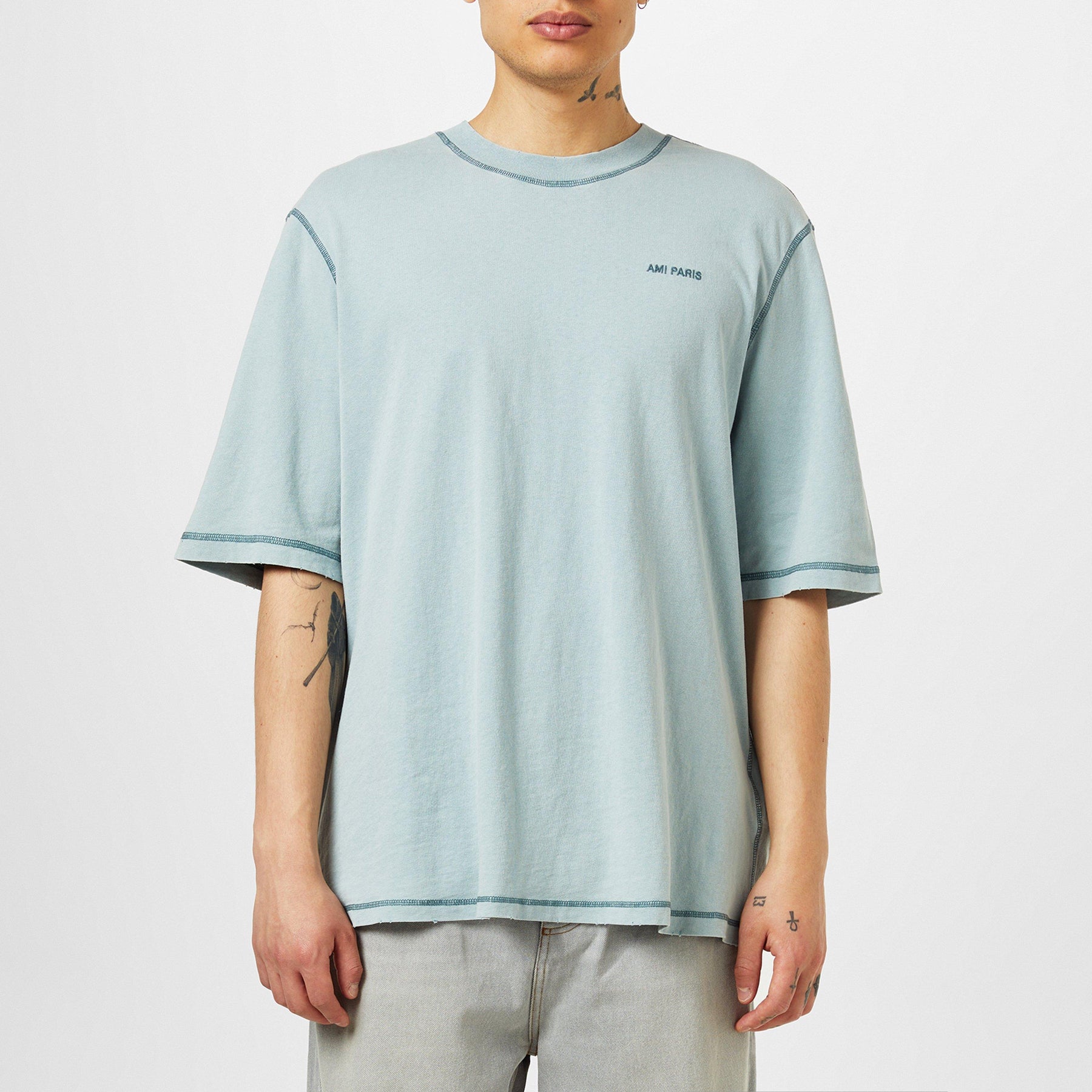 Fade Out Embroidered Logo T-Shirt