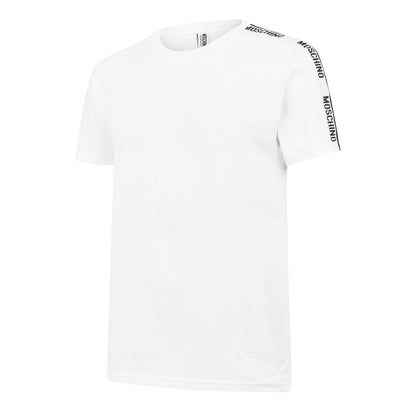 Men's Bear Logo Tape Regular Fit T-Shirt