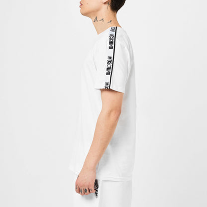 Men's Bear Logo Tape Regular Fit T-Shirt