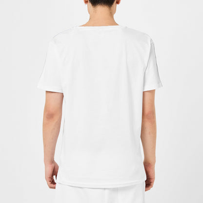 Men's Bear Logo Tape Regular Fit T-Shirt