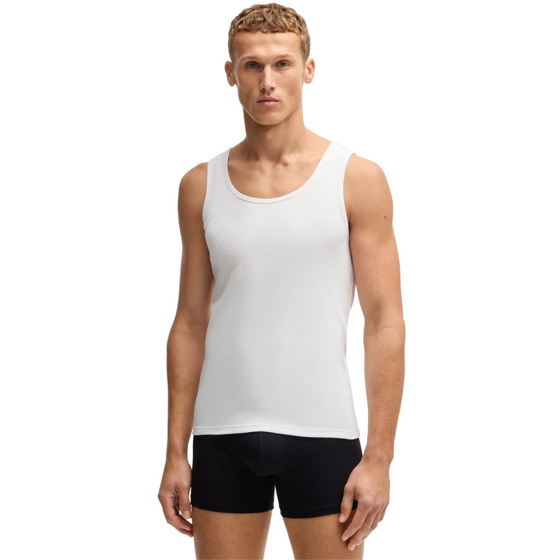 Men's Classic Ribbed Tank Top 3-Pack, Cotton Construction