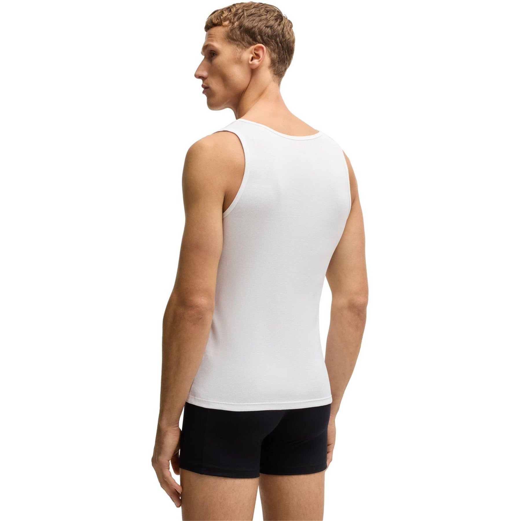 Men's Classic Ribbed Tank Top 3-Pack, Cotton Construction