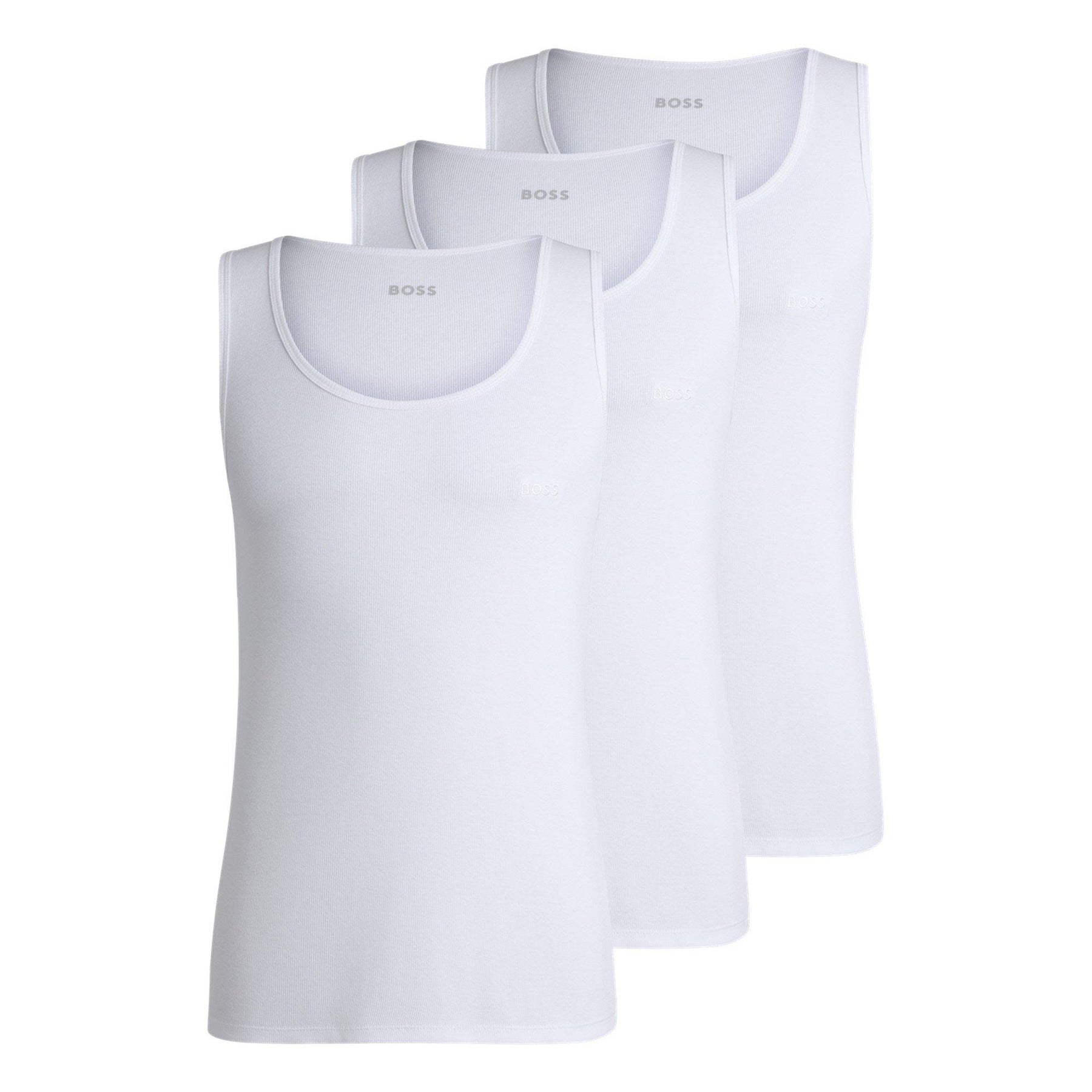 Men's Classic Ribbed Tank Top 3-Pack, Cotton Construction