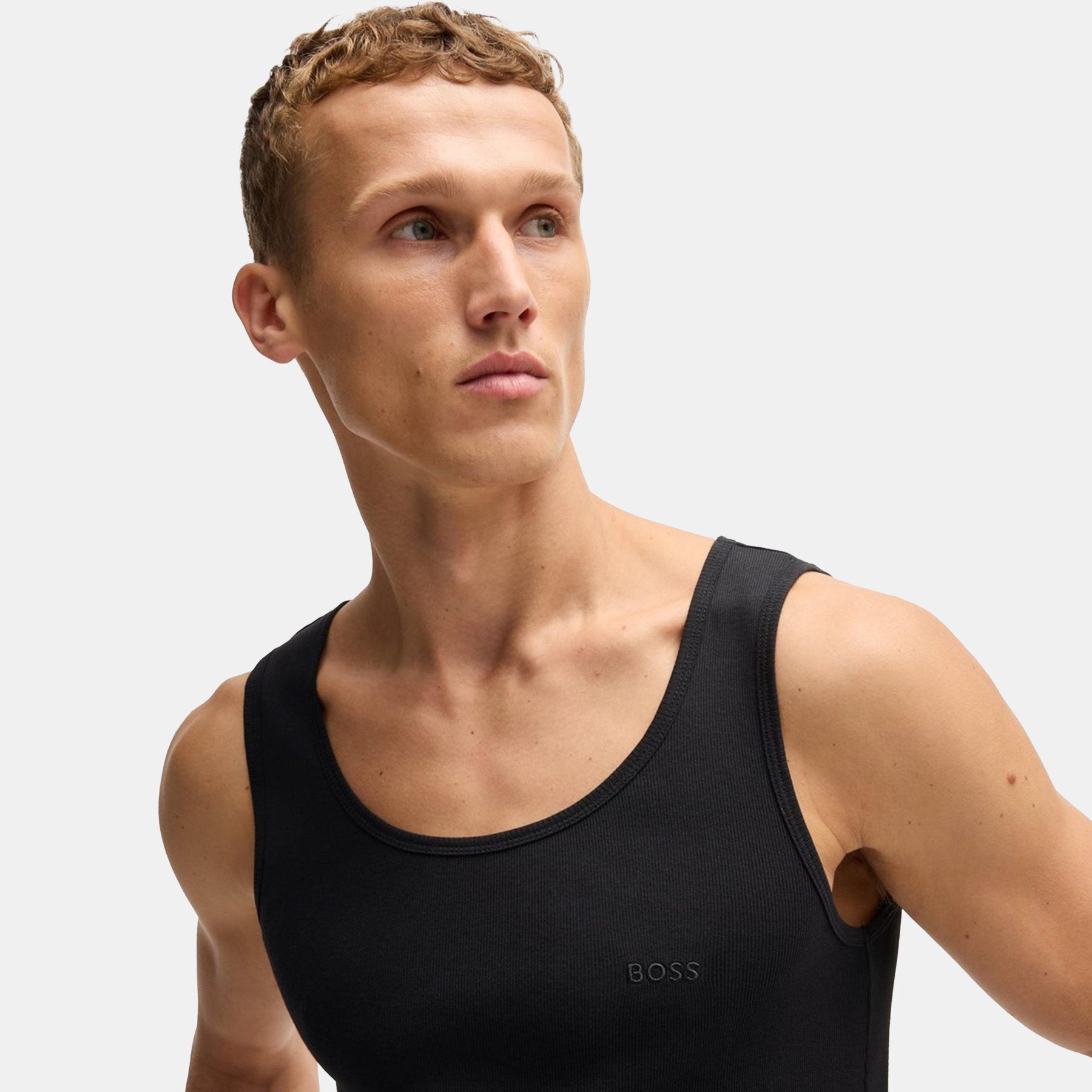 Men's Classic Ribbed Tank Top 3-Pack, Cotton Construction