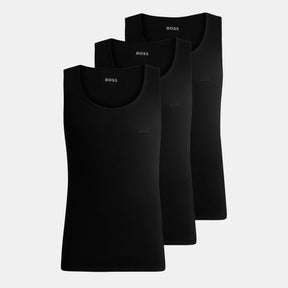 Men's Classic Ribbed Tank Top 3-Pack, Cotton Construction