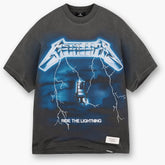 Men's Rep Lightning T-Shirt, Centre Metallica Print