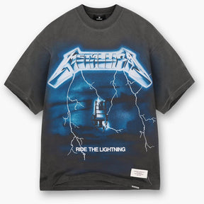 Men's Rep Lightning T-Shirt, Centre Metallica Print