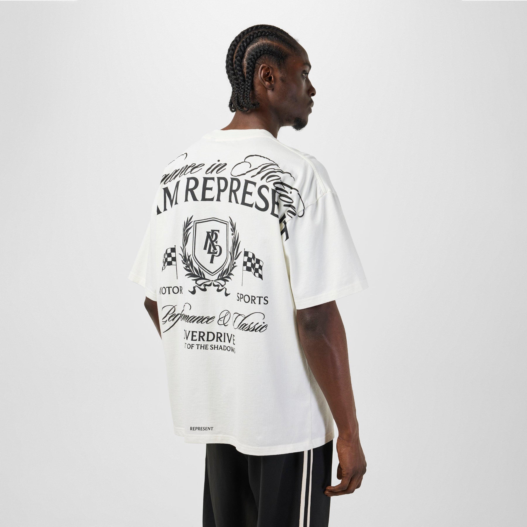 Men's Rep Crest T-Shirt, Striking Graphic Print