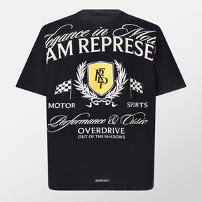 Men's Rep Crest T-Shirt, Striking Graphic Print