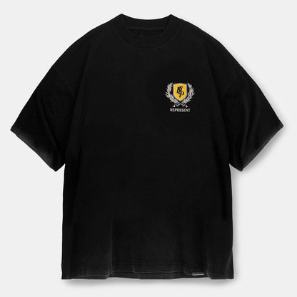 Men's Rep Crest T-Shirt, Striking Graphic Print