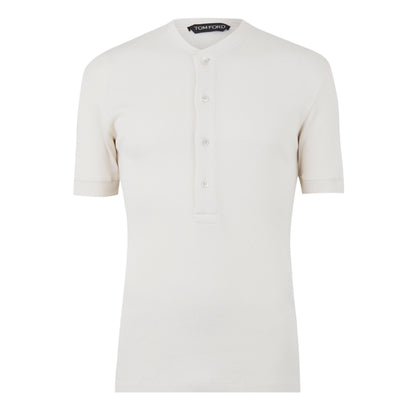 Ribbed Henley T-Shirt