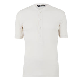 Men's Ribbed Henley T-Shirt