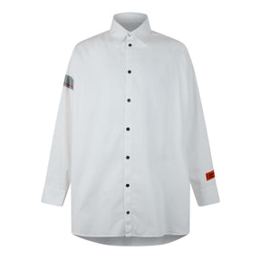 Stripe-Detail Popeline Shirt
