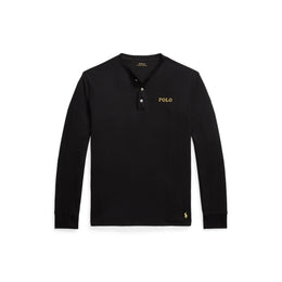 Waffle Henley Long Sleeve T-Shirt