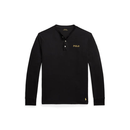 Waffle Henley Long Sleeve T-Shirt