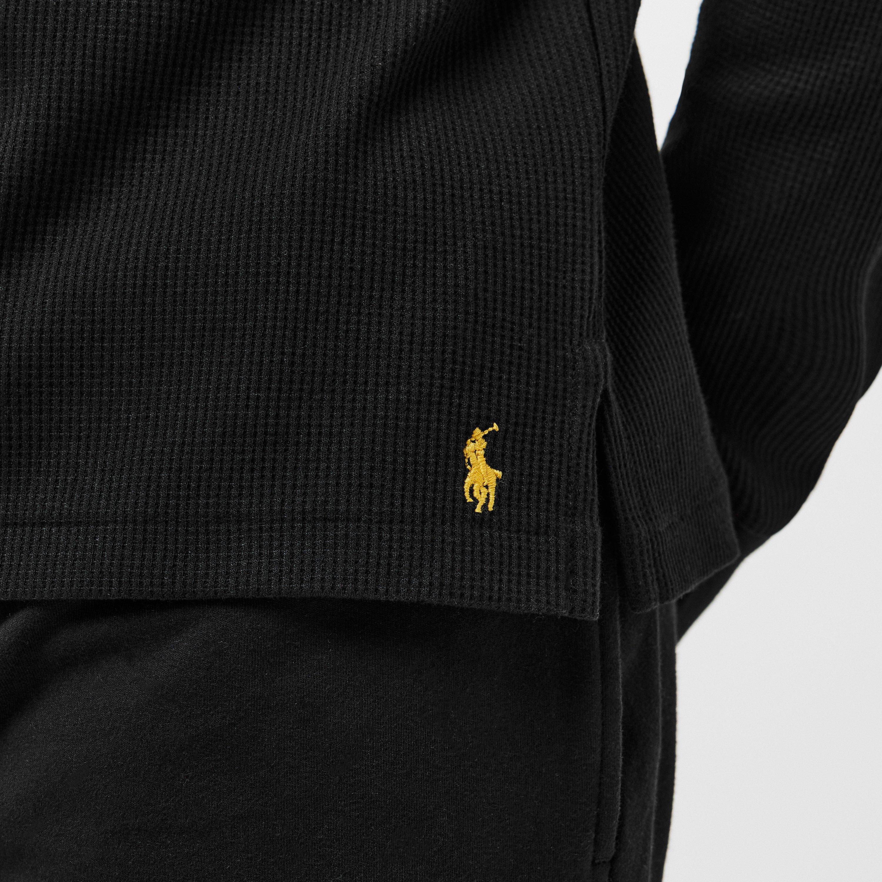 Waffle Henley Long Sleeve T-Shirt