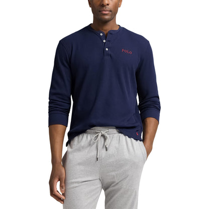 Waffle Henley Long Sleeve T-Shirt