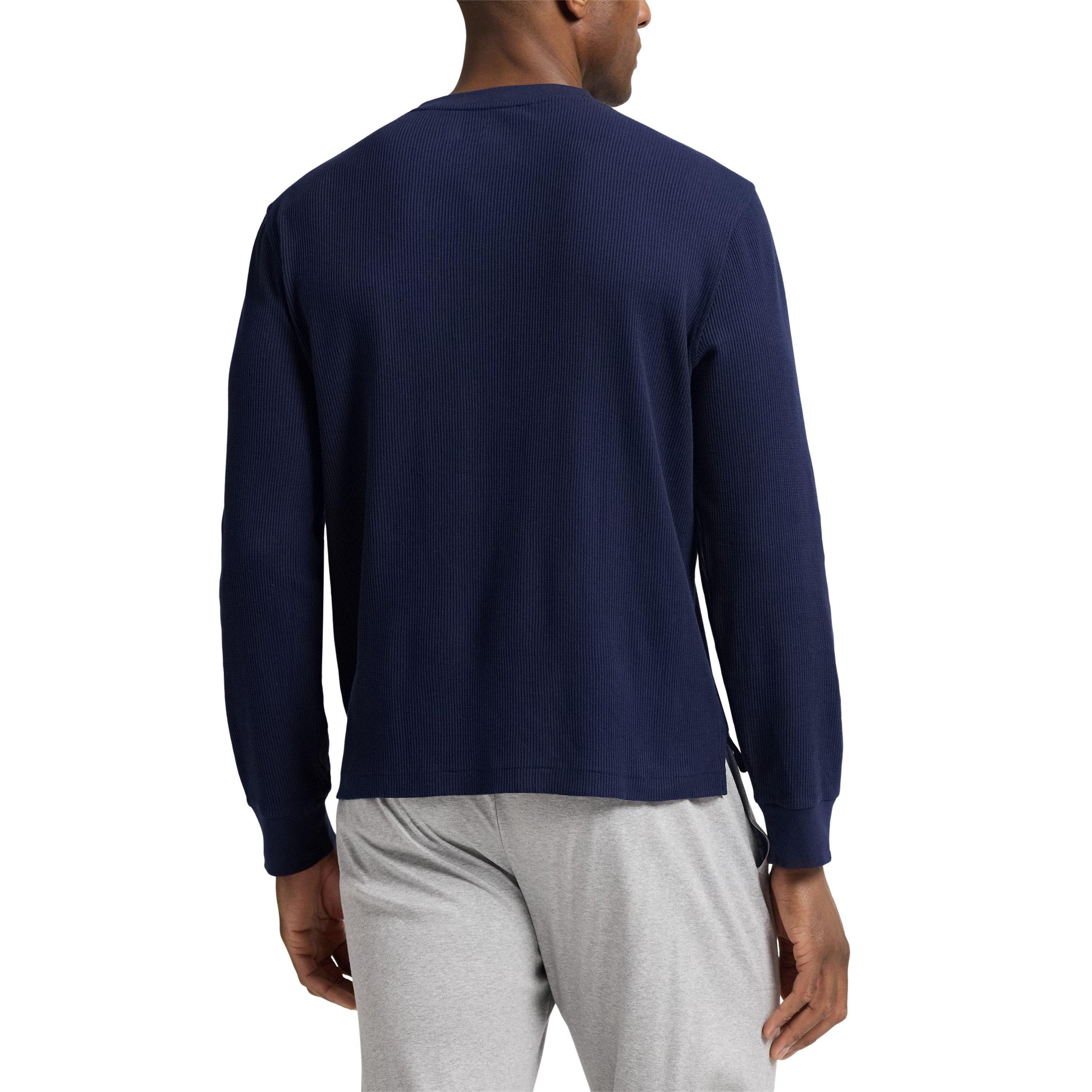 Waffle Henley Long Sleeve T-Shirt