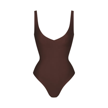 Skims Body Unlined Plunge Thong Bodysuit