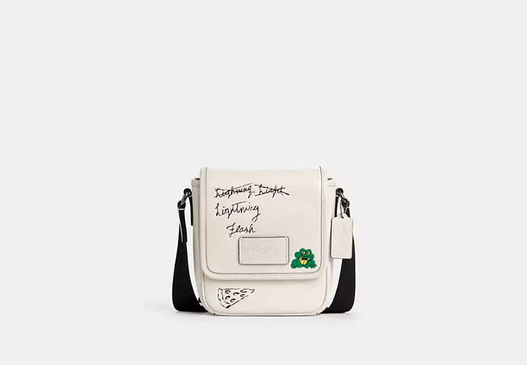 Lucas Crossbody Bag With Sketch Print