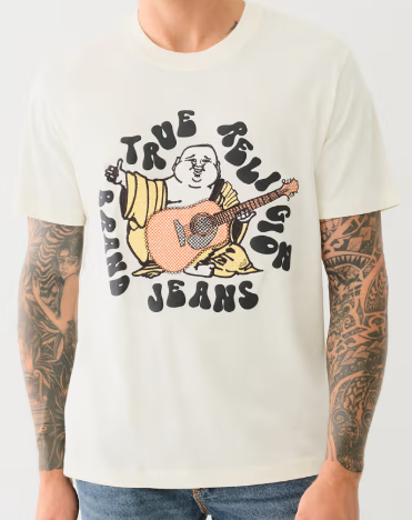 CROSS STITCH HIPPIE BUDDHA TEE