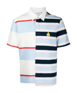 Lanvin Patchwork Logo Polo Shirt