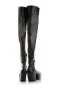 Prada Black Platform Over-the-Knee Boots