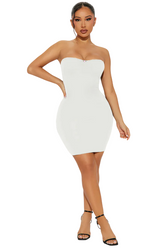 Sweet Date Double Lined Mini Dress - Cream