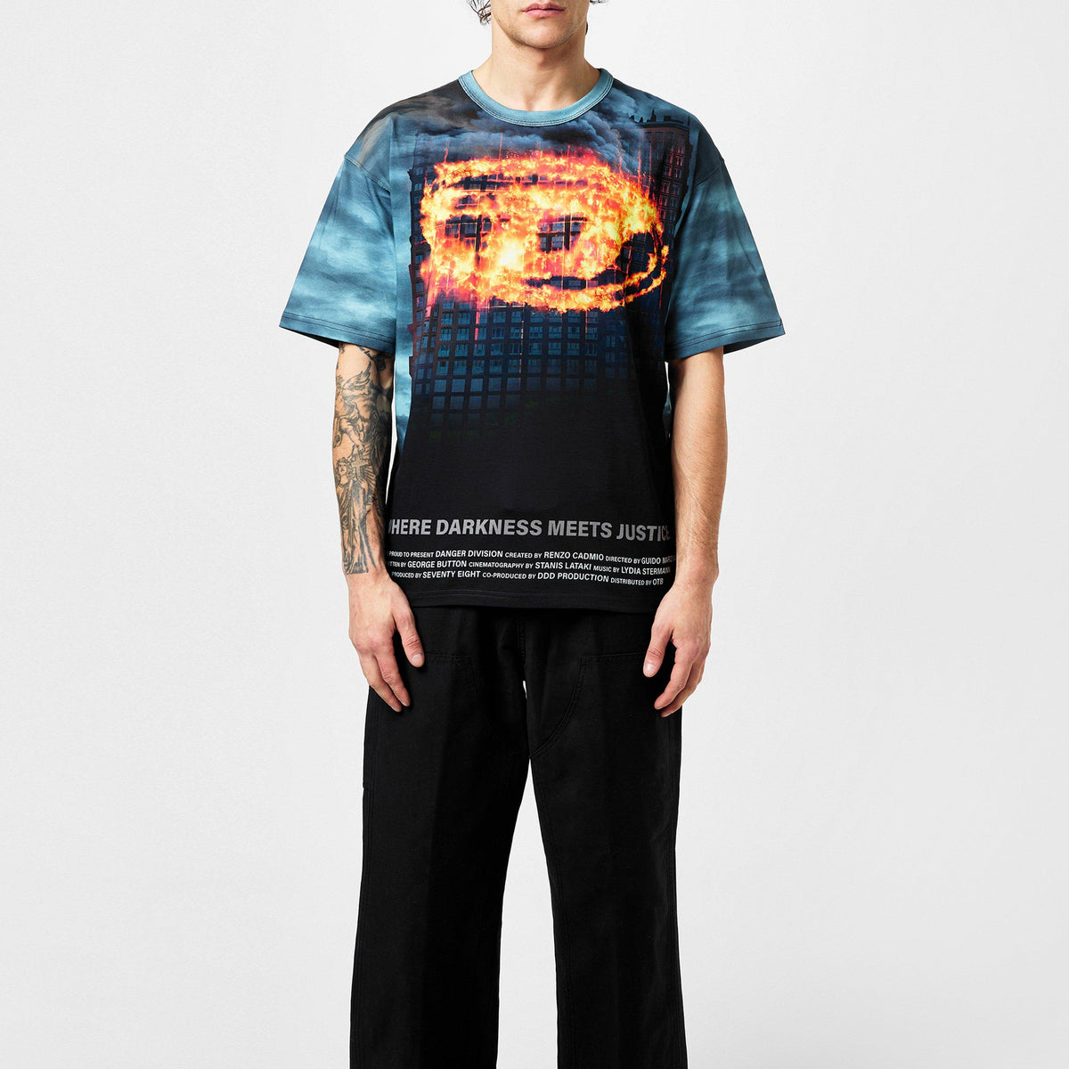Burning Oval D Poster T-Shirt