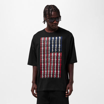 Flames Flag Oversized T-Shirt