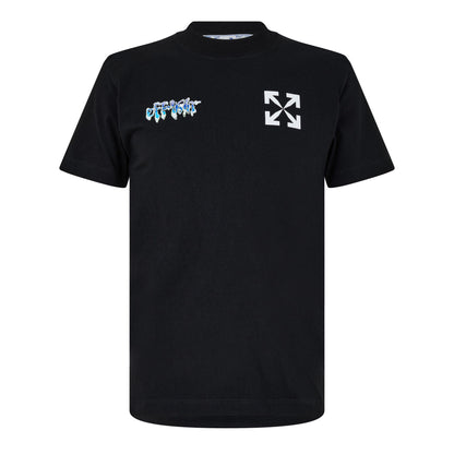Liquid T-Shirt with Printed Logo Motif