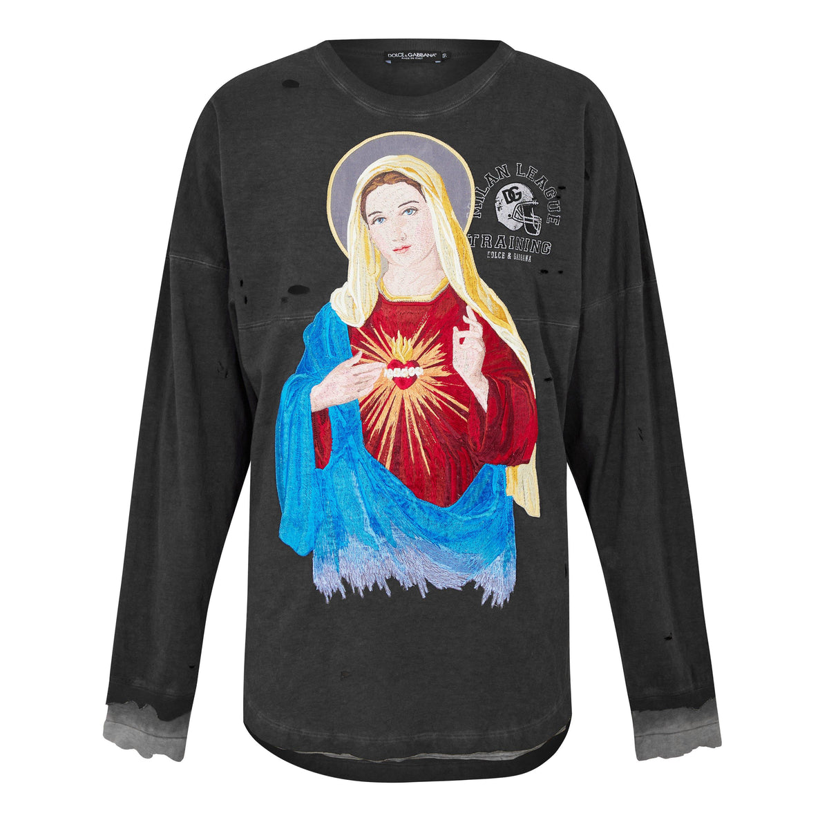 Graphic-Print Long-Sleeve Top